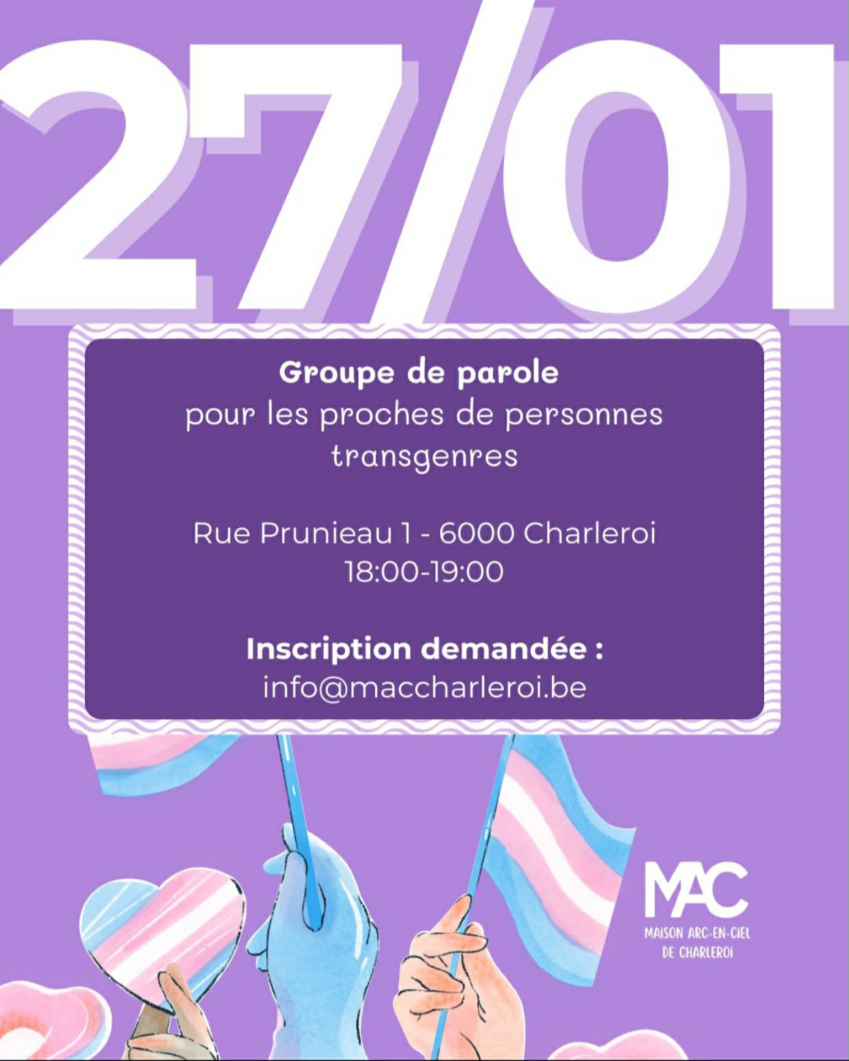 Groupe de parole pour proches de personnes transgenres