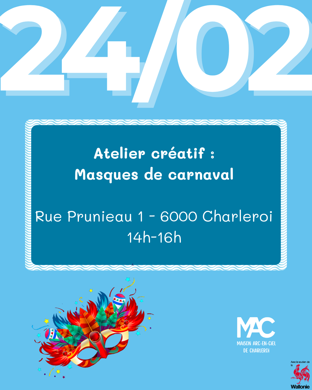 Atelier créatif - Masques de carnaval