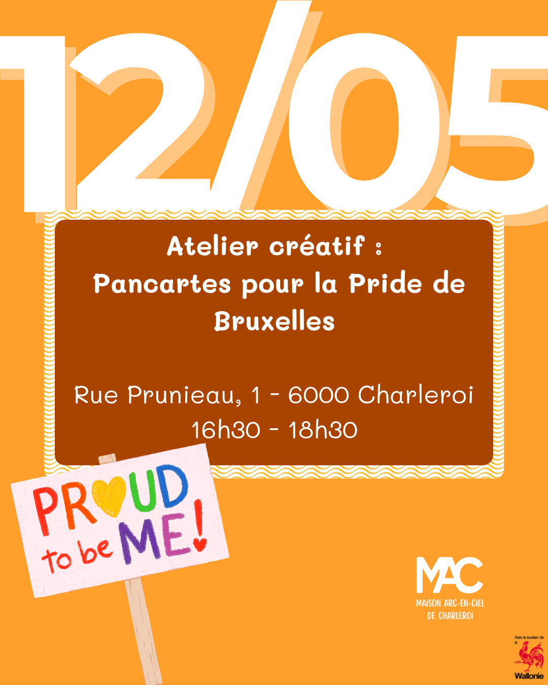 Atelier créatif - Pancartes pour la Pride de Bruxelles