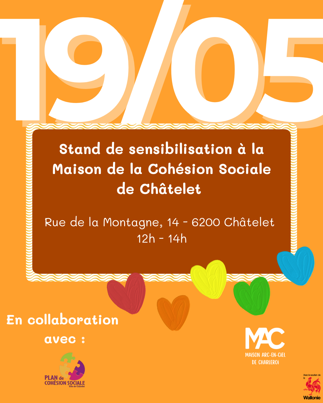 Stand de sensibilisation à la Maison de la Cohésion Sociale de Châtelet