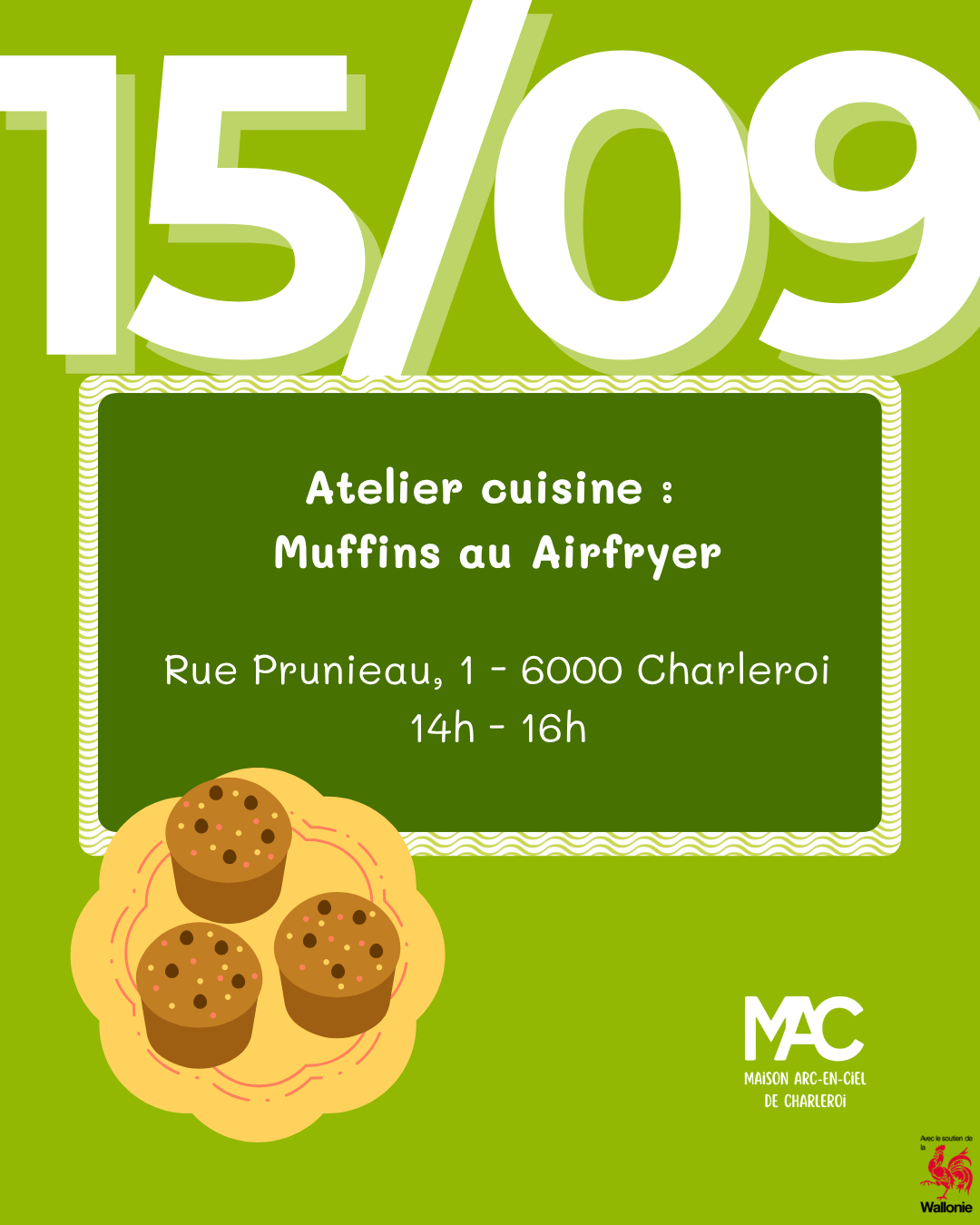 Atelier cuisine - Muffins au Airfryer